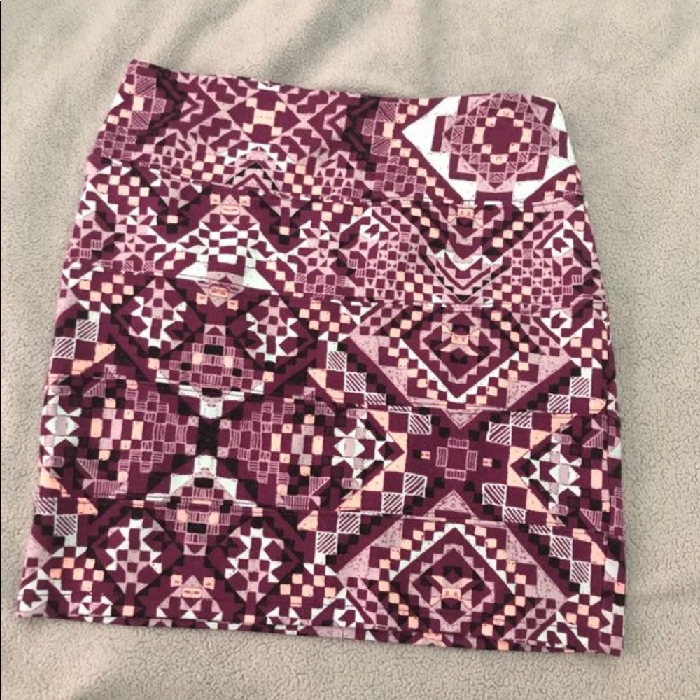 Printed Mini Pencil Skirt